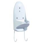 Organizador de Plancha Sunbeam® con Percha para Tabla, Instalación en La Pared, Blanco